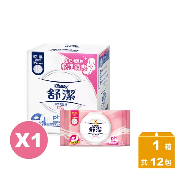 【Kleenex 舒潔】多規格 濕式衛生紙(40抽x16包、40抽x14包)