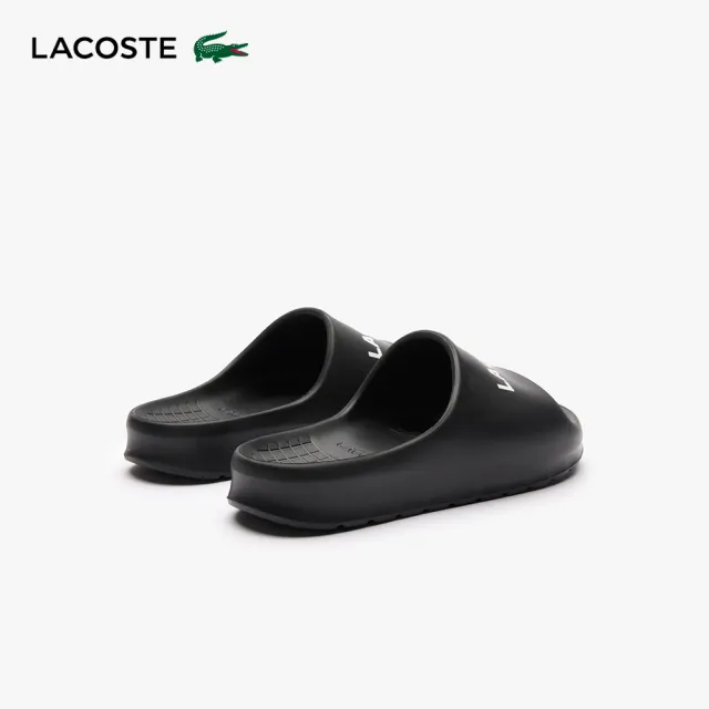 【LACOSTE】男鞋-厚底拖鞋(黑色)