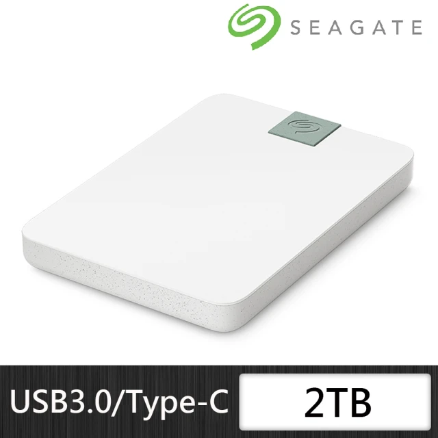 【SEAGATE 希捷】Ultra Touch 2TB 外接硬碟-雲朵白(STMA2000400)