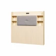 【ASSARI】大和木芯板插座床頭片(單大3.5尺)