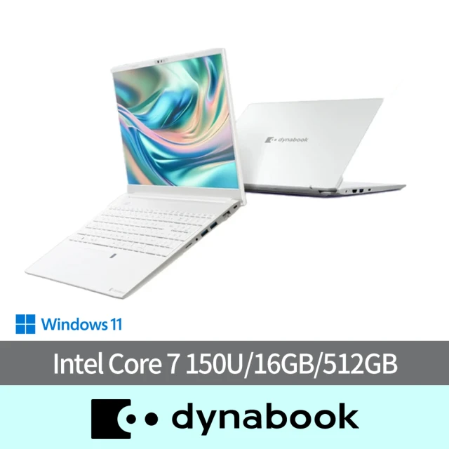 DynabookDynabook CS50L-K 15.6吋 輕薄筆電-雪漾白(Intel Core 7 150U/16GB/512GB/Win11/FHD IPS螢幕)
