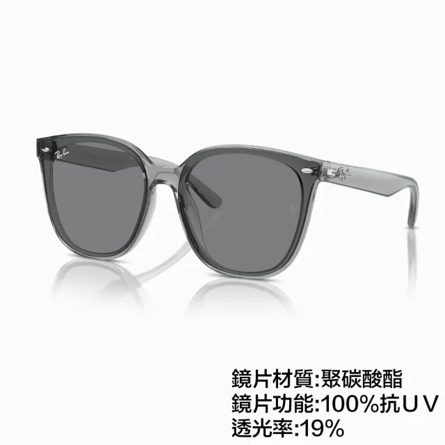 【RayBan 雷朋】大鏡片 膠框 太陽眼鏡 墨鏡(RB4423D 601/87、 645087、 601/93)