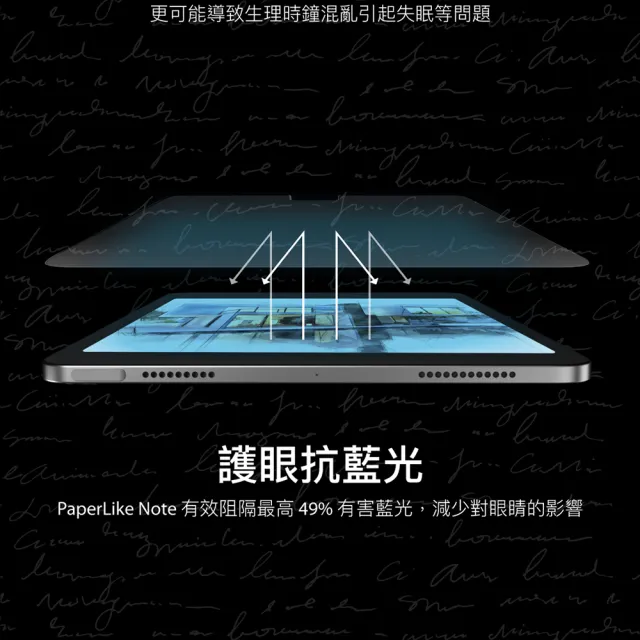 【SwitchEasy 魚骨牌】PaperLike Note iPad 抗藍光書寫版類紙膜 iPad Air 10.9/ Pro 11/12.9 吋/mini 8.3吋