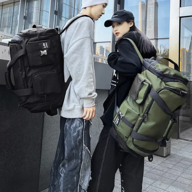 【MoodRiver】大容量 旅行袋 健身包 後背包 行李袋 健身袋 側背袋 運動包 乾溼分離 行李包 收納