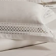 【Charisma】500織埃及長纖細棉蕾絲四件式被套床包組-永恆之約(加大)