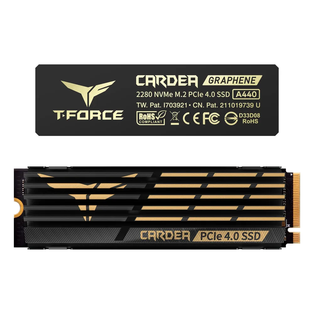 【Team 十銓】T-FORCE A440 黑曜女神 雙散熱片 1TB M.2 PCIe Gen4固態硬碟