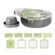 【PUSH!】廚房用品 九合一切菜器 切丁 切片帶瀝水籃擦絲切片機多功能切菜器(切丁 刨絲器 D326)
