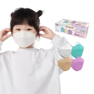 【DRX 達特世】TN95醫用4D口罩-D2歡樂四色-兒童20入/盒