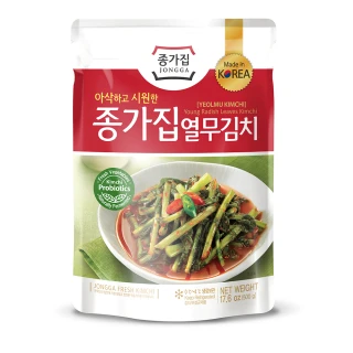 【宗家府】蘿蔔纓Kimchi500公克(幼嫩蘿蔔的葉子和莖)