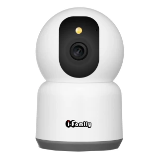 【I-Family】IF-002F 五百萬畫素無線旋轉網路攝影機/監視器 IP CAM(全彩夜視/支援5G)