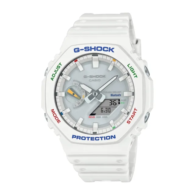 【CASIO 卡西歐】G-SHOCK  農家橡樹 太陽能雙顯腕錶 45.4mm(GA-B2100FC-7A)