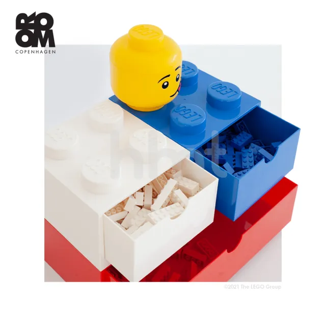 【Room Copenhagen】Room Copenhagen LEGO Storage Brick樂高大型積木收納箱桌上抽屜8凸(樂高桌上收納盒)