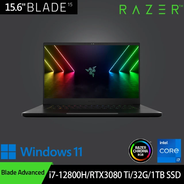 Razer 雷蛇Razer 雷蛇 ★福利品★15吋i7 360Hz電競筆電(Blade Advanced/i7-12800H/RTX3080 Ti/32G/1TB SSD/Win11)