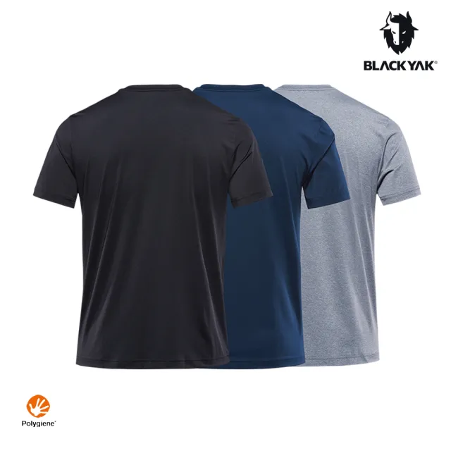 【BLACK YAK】YAK短袖上衣三件組[黑/藍/灰]BYDB1NC507(韓國 T恤 運動 休閒 春夏 中性款)