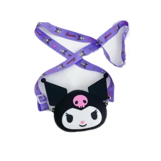 【SANRIO 三麗鷗】官方授權卡通矽膠零錢包 迷你斜挎包 Hello Kitty凱蒂貓小包(三麗鷗零錢包 美樂蒂 酷洛米)