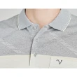 【Emilio Valentino 范倫鐵諾】男裝 吸濕速乾涼感彈性胸袋短袖POLO衫_黃白/灰(21-4V8835)