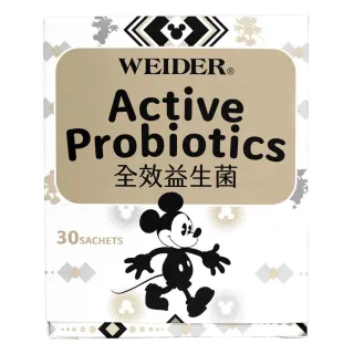 【WEIDER 威德】迪士尼 全效益生菌x2盒(30包/盒 6個月以上順暢代謝消化力提升)