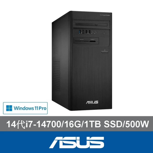 ASUS 華碩ASUS 華碩 14代i7 20核心商用電腦(i7-14700/16G/1TB SSD/W11P/AS-D700TER-714700001X)