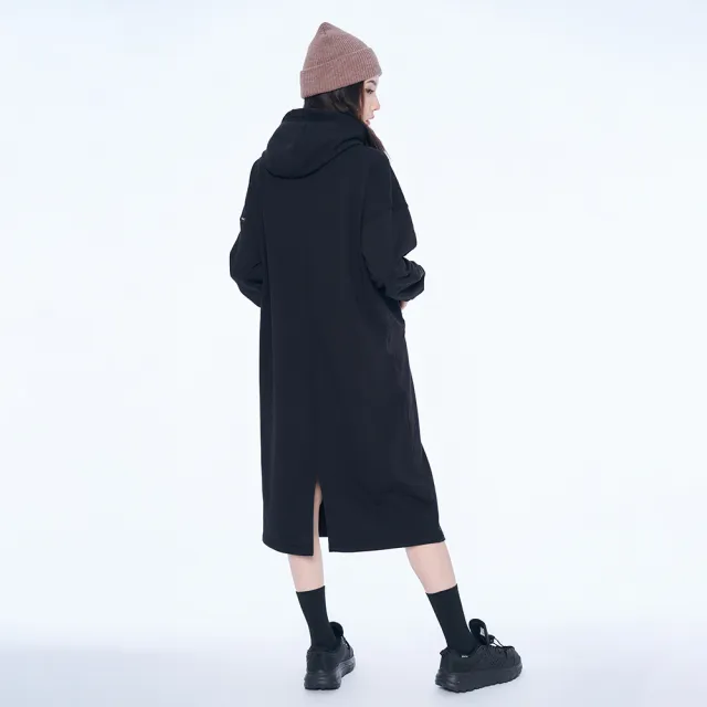 【5th STREET】女裝休閒連帽衛衣長洋裝 共2色