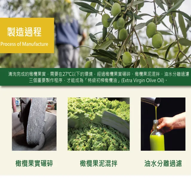 【Olitalia 奧利塔】特級初榨橄欖油(750mlx2瓶)
