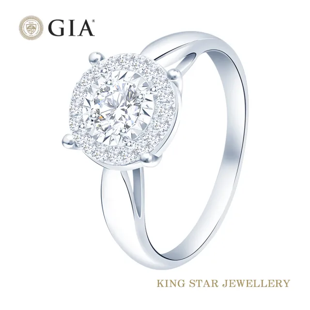 【King Star】GIA 30分 Dcolor 鑽石戒指 閃爍(3Excellent極優 八心八箭)