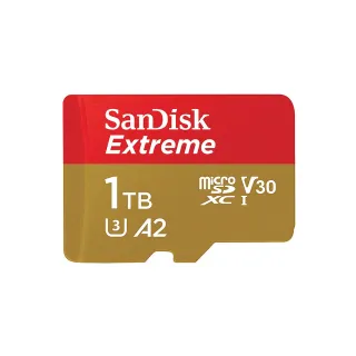 【SanDisk 晟碟】Extreme microSDXC UHS-I 記憶卡 1TB(台灣代理商貨)