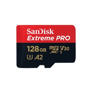 【SanDisk 晟碟】ExtremePRO microSDXC UHS-I 128GB 記憶卡(原廠公司貨)