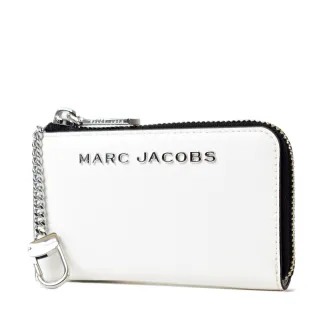 【MARC JACOBS 馬克賈伯】十字紋證件/鑰匙零錢包-白色