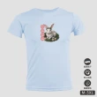 【台製良品】吸排短袖原創T恤 兔子 RABBIT 潮流 街頭 創意 R17(加大尺碼 男女適穿 M-5L)