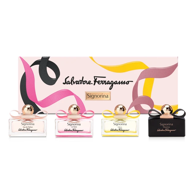 Salvatore Ferragamo 經典女伶迷你香水禮盒5mlx4(專櫃公司貨)