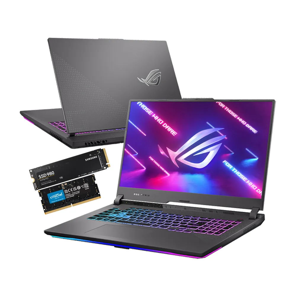 【ASUS 華碩】升級附16G/1TB組★ 17.3吋R9 RTX4070電競筆電(ROG Strix G713PI/R9-7945HX/16G/1TB/W11)