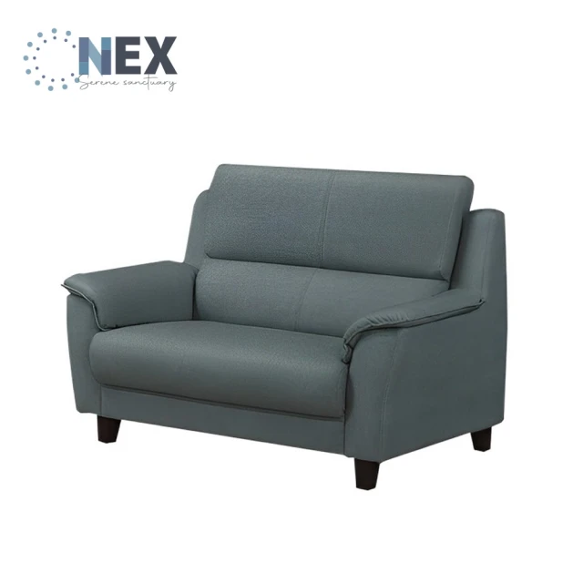 NEX 簡約時尚 雙人座/兩人座 耐抓皮 拿鐵深灰色沙發(皮沙發/沙發/雙人座)