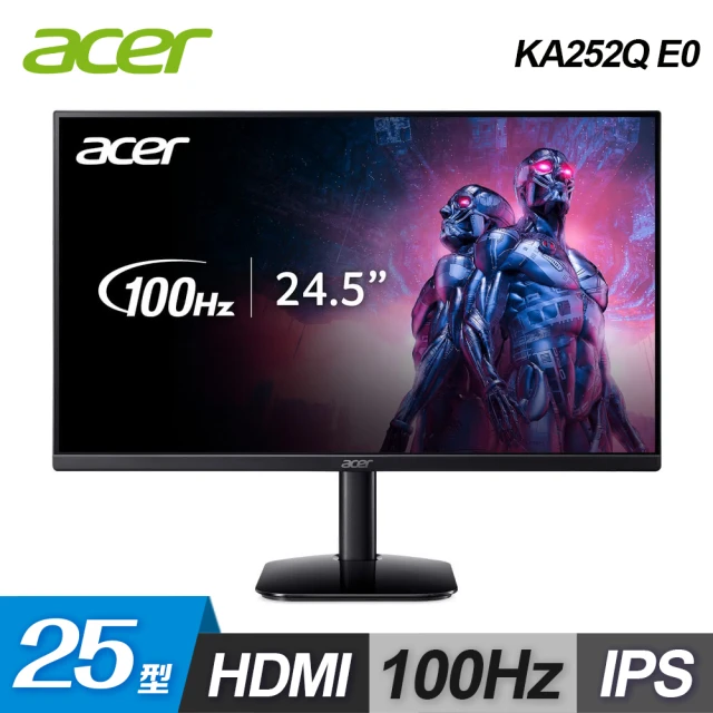 Acer 宏碁 KA252Q E0 25型 IPS 無邊框螢