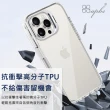 【apbs】iPhone 16/15/14/13/12系列 防震雙料隱形立架水晶彩鑽手機殼(珠落白玉)