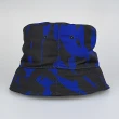 【Alexander McQueen】塗鴉尼龍漁夫帽(藍x黑)