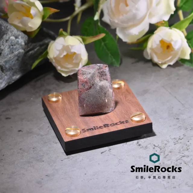 【SmileRocks 石麥】橢圓形彩幽靈柱 No.042060409(附SmilePad 6X6底板)