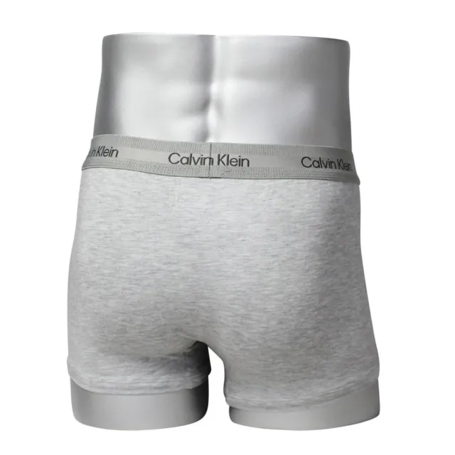 【Calvin Klein 凱文克萊】CK Trunk Modal 莫代爾棉 男士低腰合身四角內褲-灰色(美國進口平行輸入)