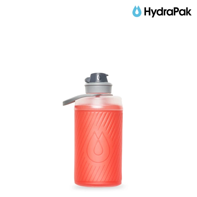 HydraPak Flux 750ml 軟式水瓶 紅木紅(軟式水瓶、軟式水壺、登山配件)