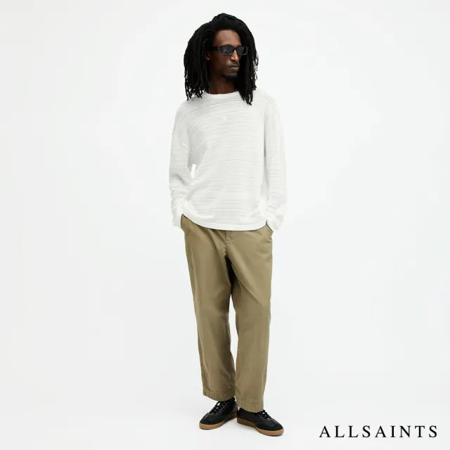 【ALLSAINTS】DRAX 純棉縫線紋理長袖T恤 MD521Z(常規版型)