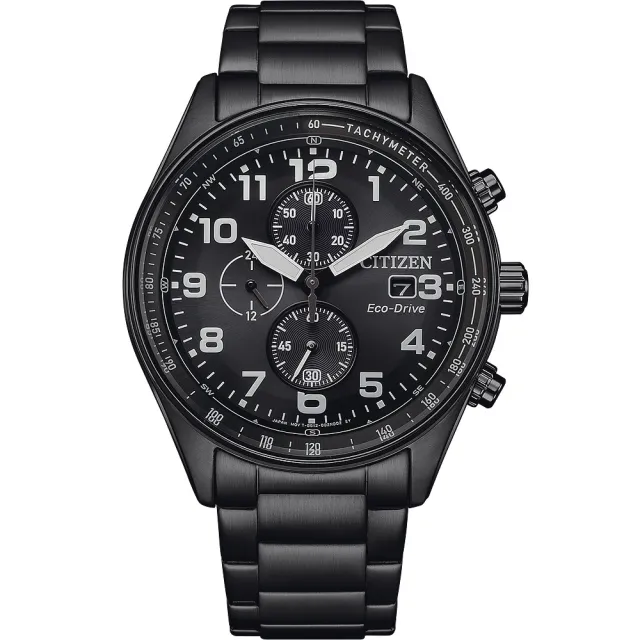 【CITIZEN 星辰】Chronograph 光動能計時腕錶 43mm 新年禮物 交換禮物(CA0775-79E)