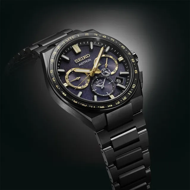 【SEIKO 精工】黑標 Astron 太陽能GPS衛星 鈦金屬 腕錶(5X53-0CH0SD／SSH145J1)