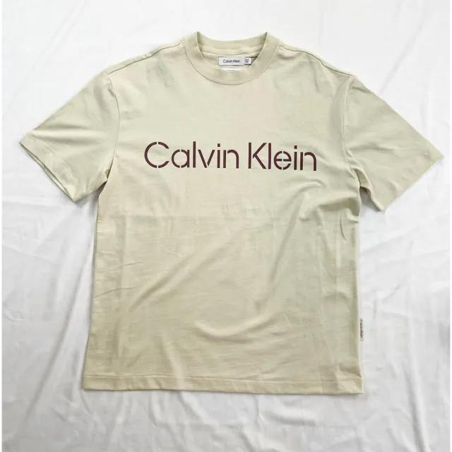 【Calvin Klein 凱文克萊】Calvin Klein  短T 現貨  T恤 短袖 大尺碼 落肩 CK 純棉(短袖 T恤)