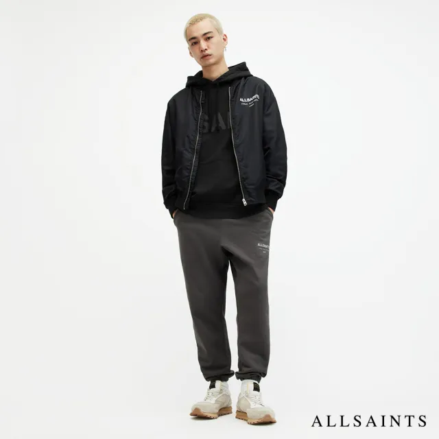 【ALLSAINTS】BIGGY 重磅寬鬆純棉LOGO 連帽衛衣(寬鬆版型)