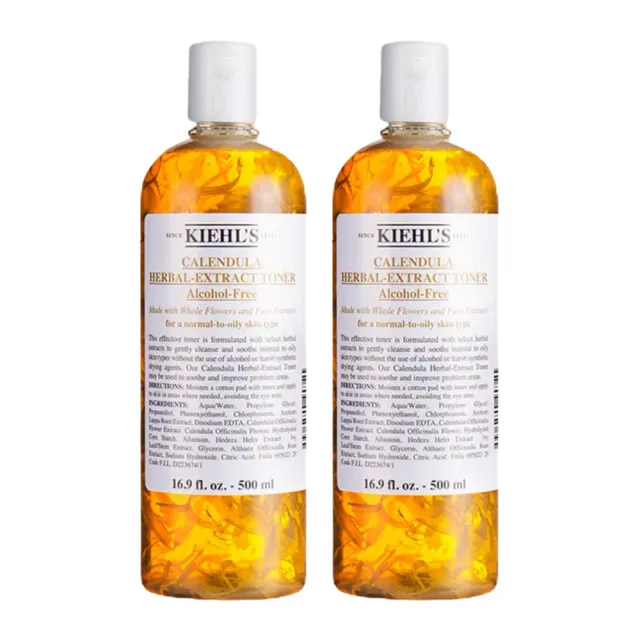 【Kiehl’s 契爾氏】金盞花植物精華化妝水 500ml 2入組(國際航空版)