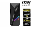【MSI 微星】i9 RTX4060Ti 二十四核電腦(Infinite S3/i9-13900F/32G/4TB HDD+4TB SSD/RTX4060Ti-8G/W11P)