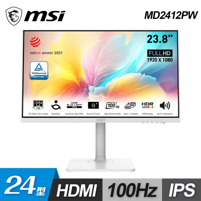 MSI 微星 24型 MD2412PW FHD IPS 美型螢幕