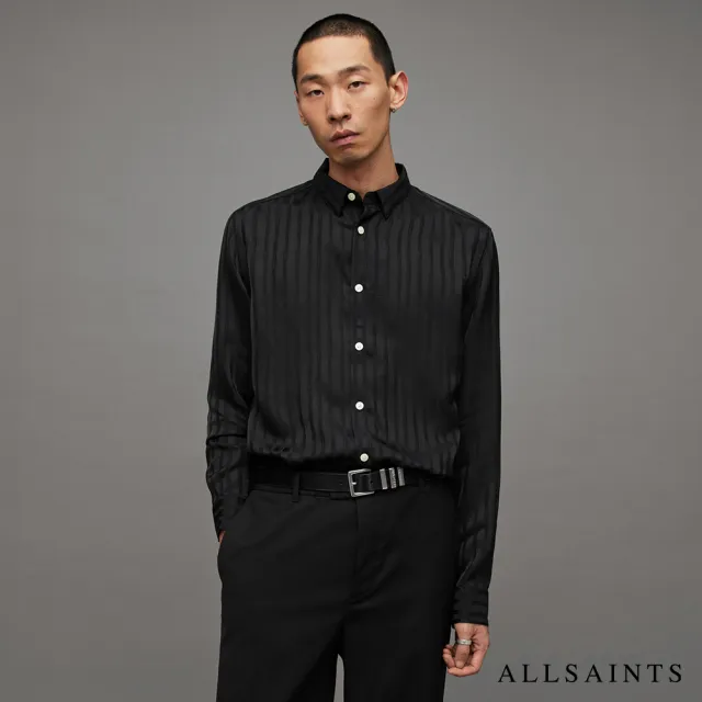 【ALLSAINTS】AURIGA 俐落條紋長袖襯衫 MS165Z(舒適版型)