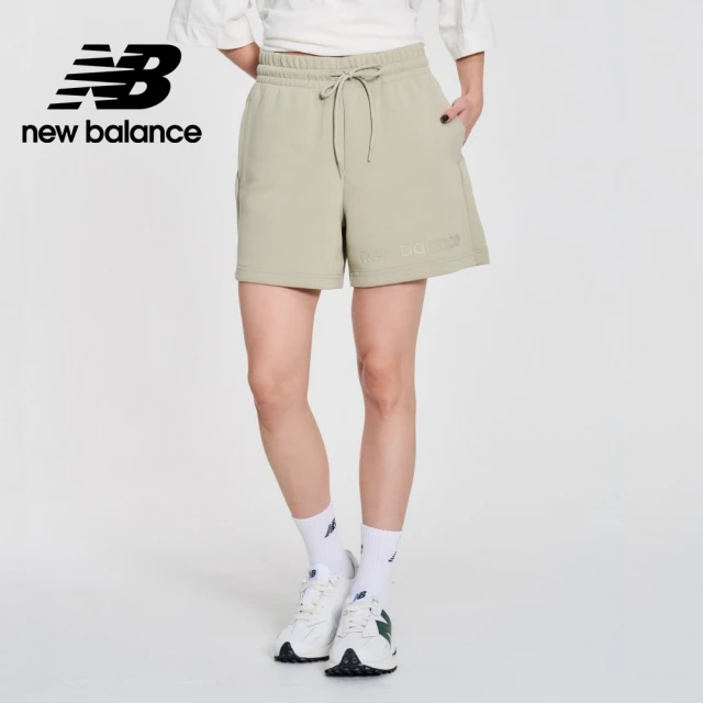 NEW BALANCE NB 挺版太空棉短褲_女性_綠色_WS41550OVN(美版 版型偏大)