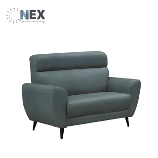 【NEX】海倫 雙人座/兩人座 耐抓皮 深灰色沙發(皮沙發/沙發/雙人座)