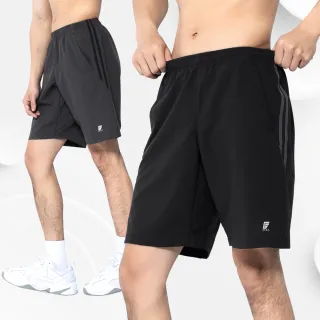 【GIAT】雙口袋輕量防曬排汗運動短褲(側條男款-台灣製MIT)